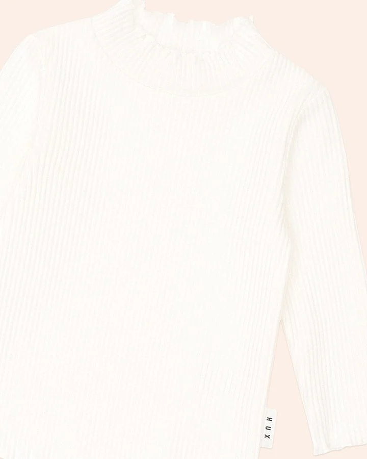 Almond Milk Ribbed Skivvy - Image 3