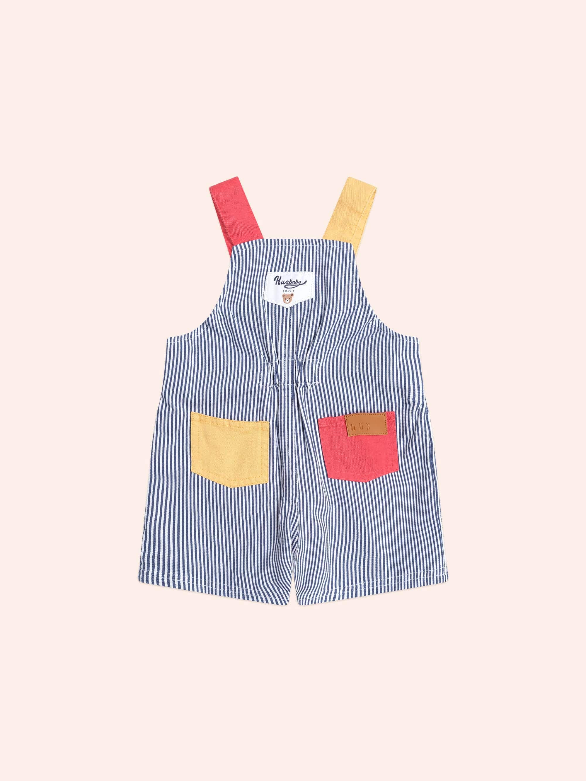 Classic Stripe Short Overalls - Image 3