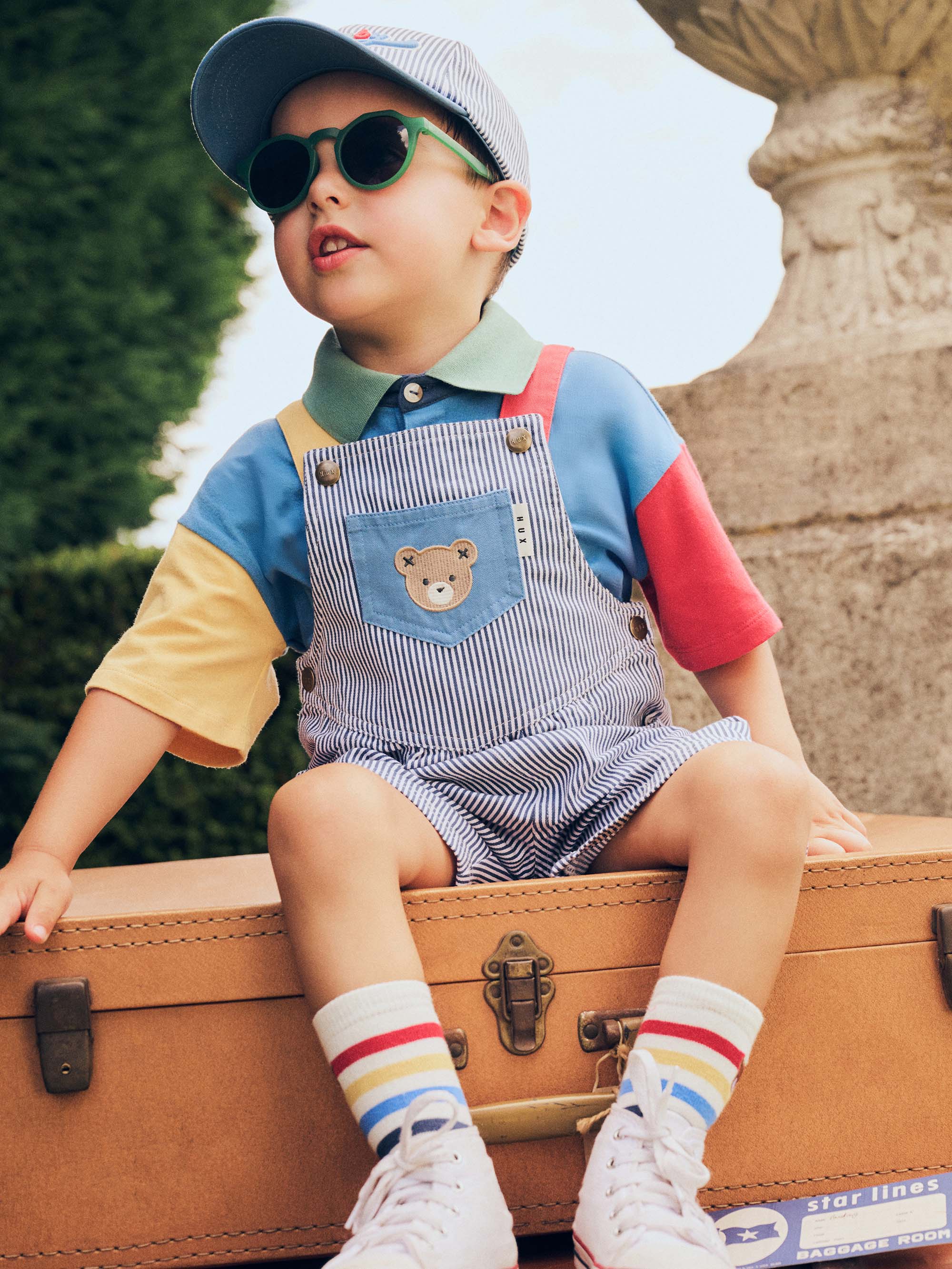 Classic Stripe Short Overalls - Image 8