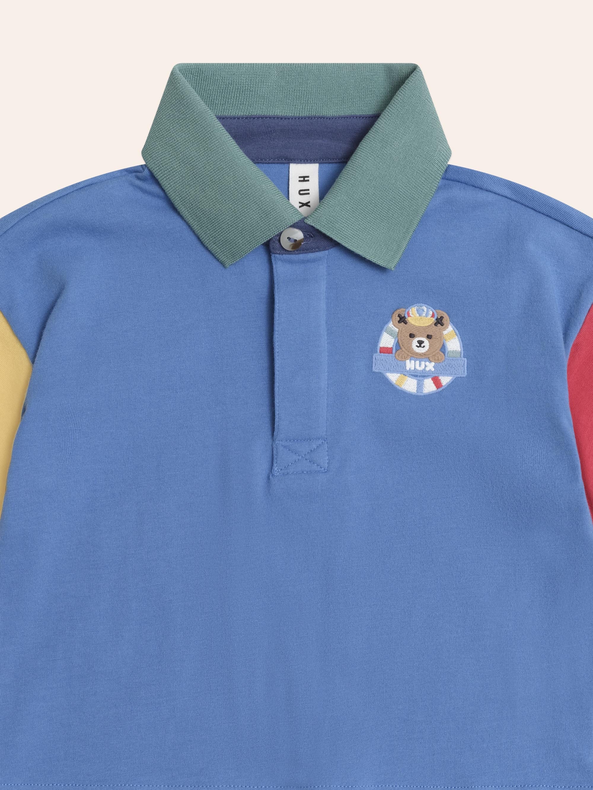 Colour Block Boxy Polo Tee - Image 4