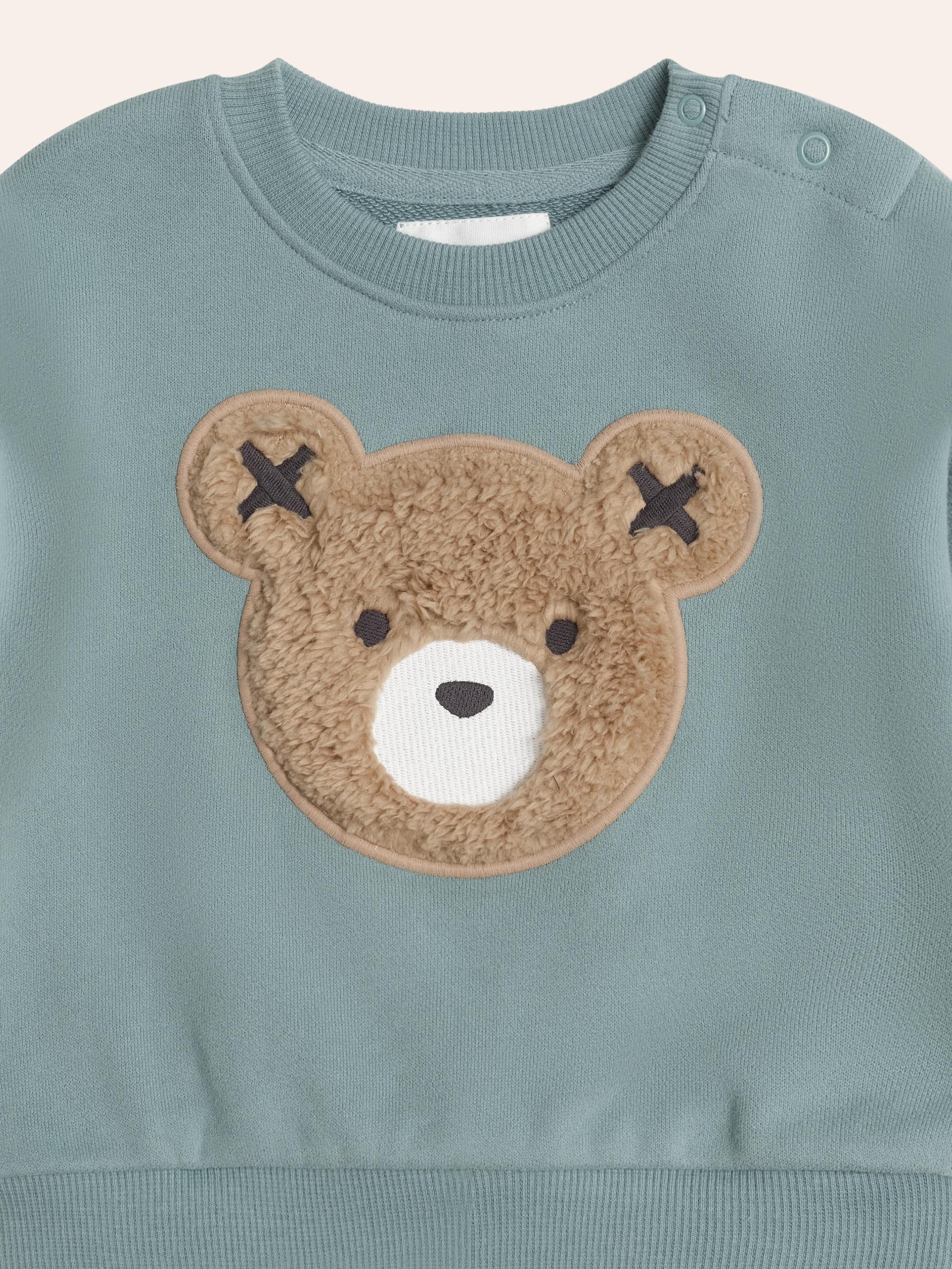Furry Huxbear Sweatshirt Green - Image 4