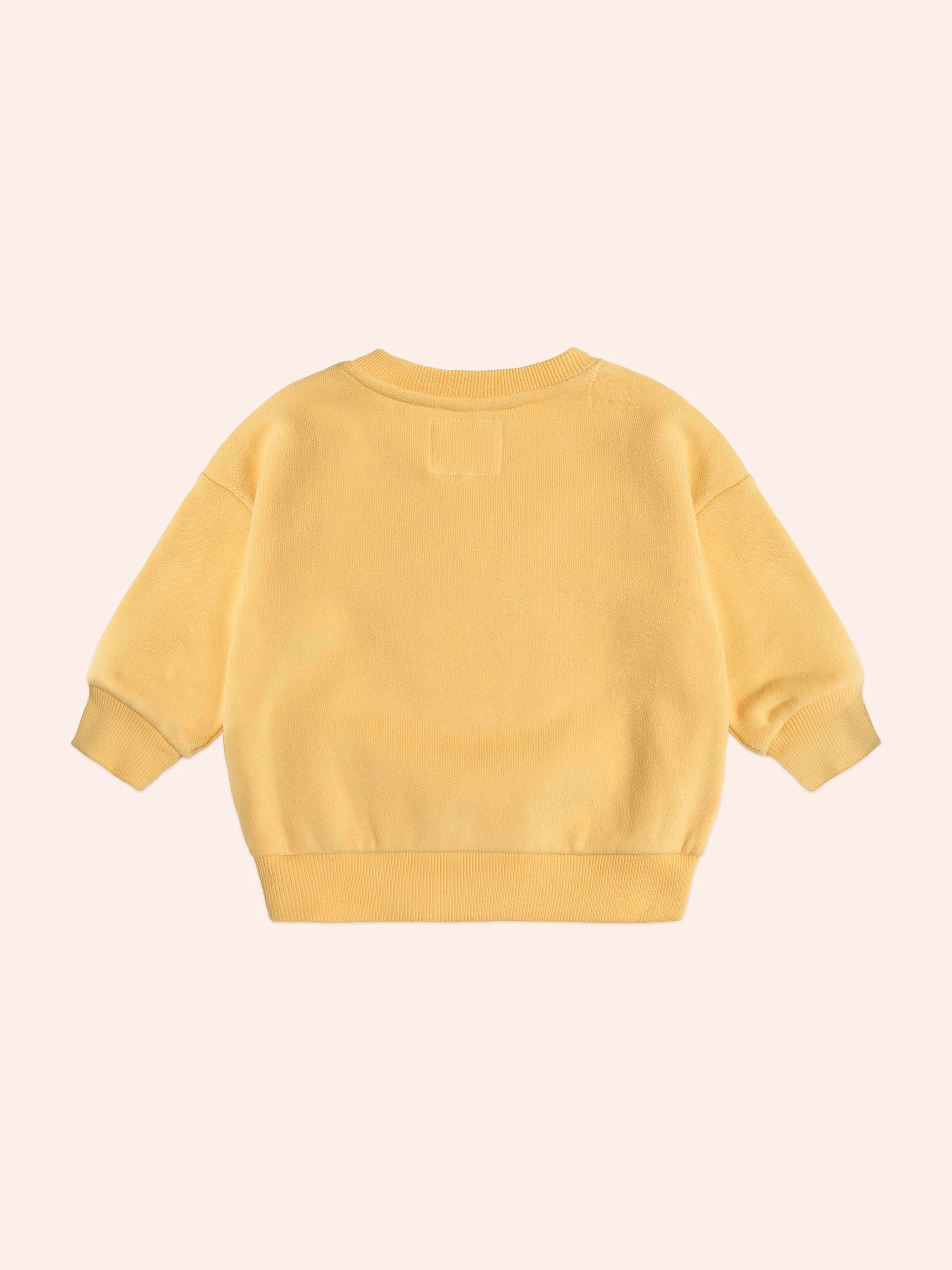 Furry Huxbear Sweatshirt Yellow - Image 3