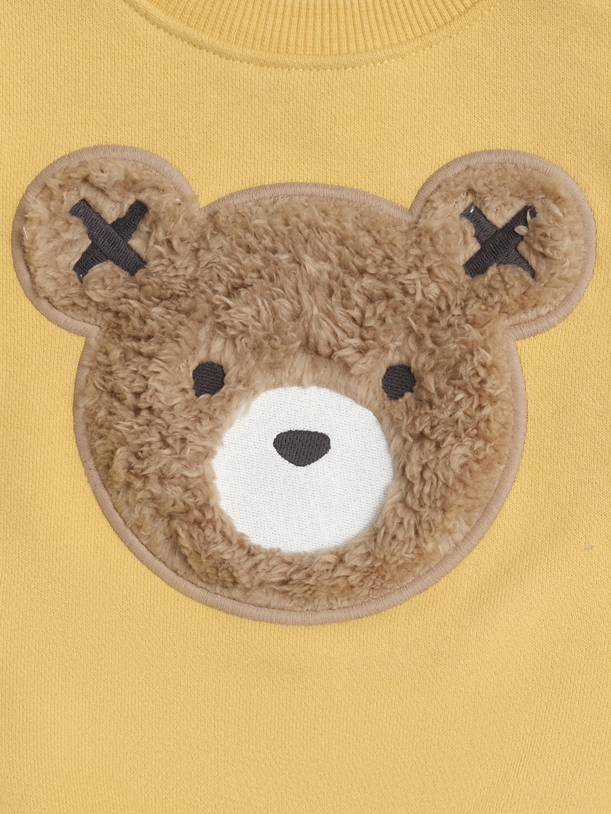 Furry Huxbear Sweatshirt Yellow - Image 4