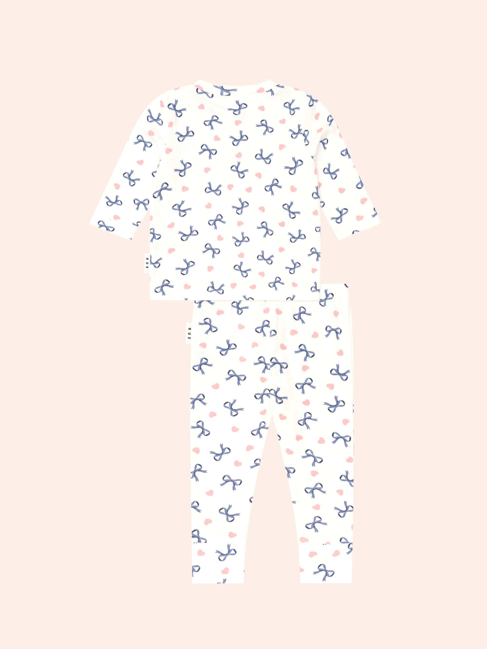 Hearts And Bows Long Sleeve Pj Set - Image 4