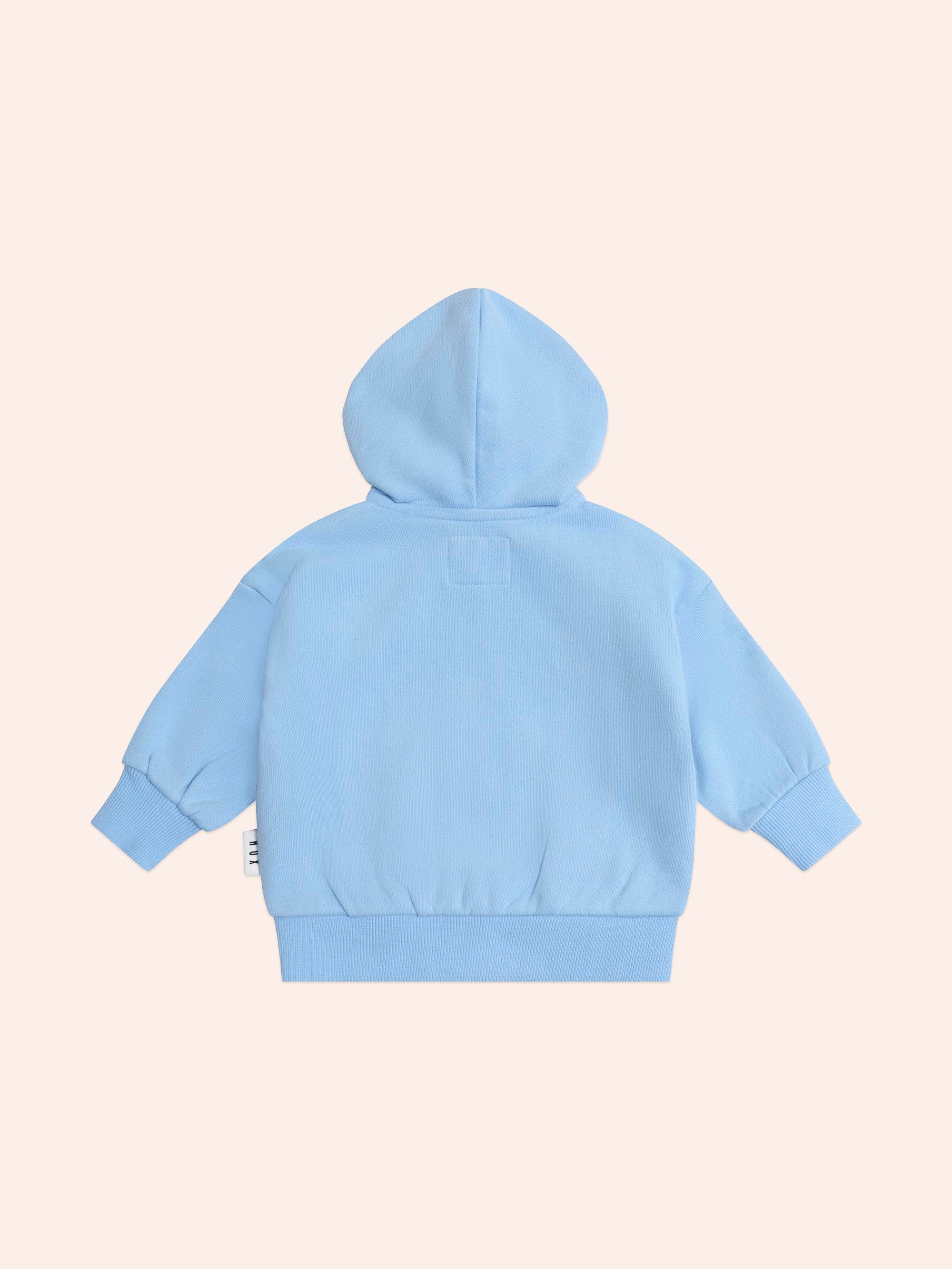 Huxbear Zip Up Hoodie Blue - Image 3