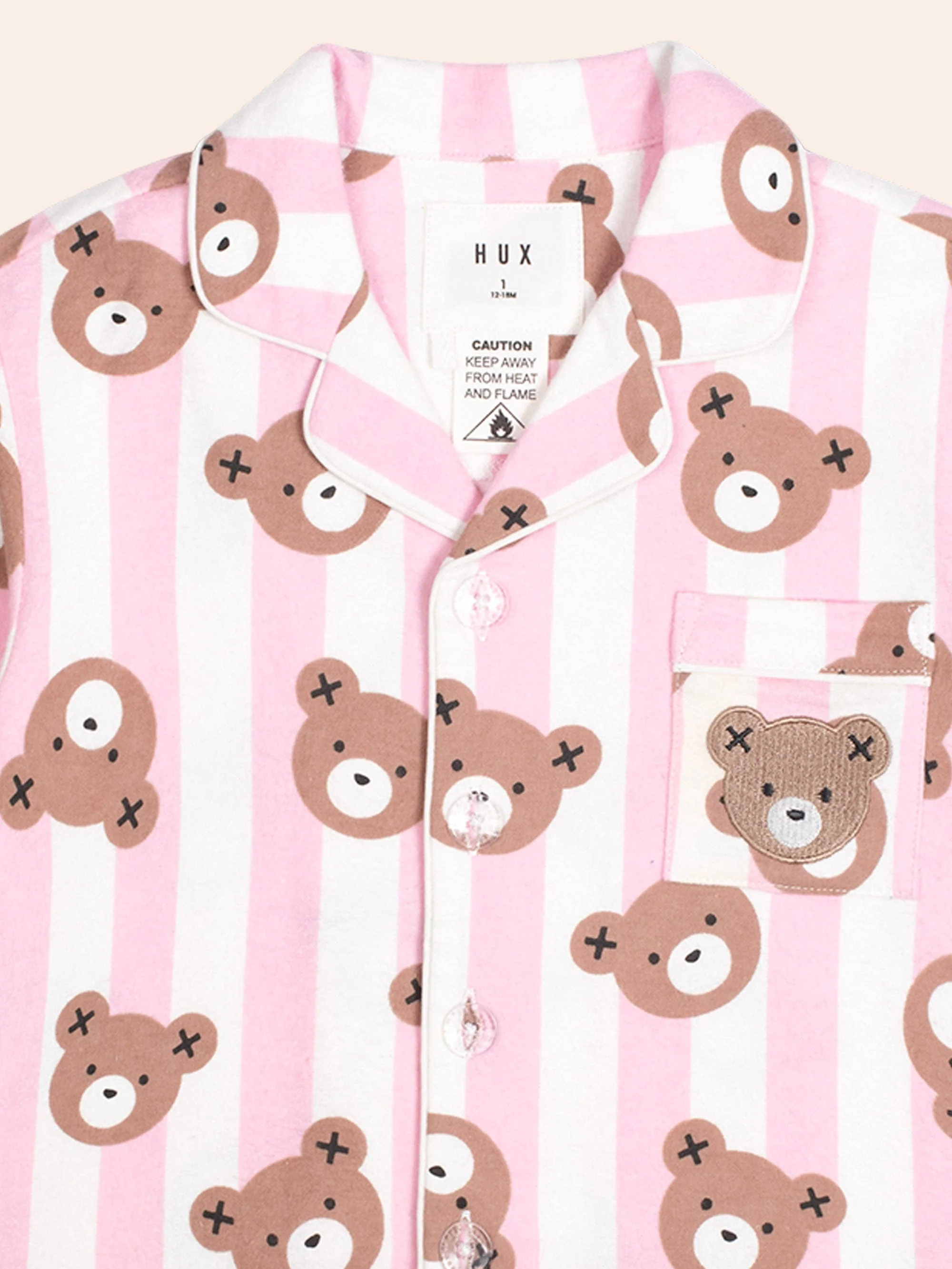 Huxette Stripe Flannel Pyjama - Image 3