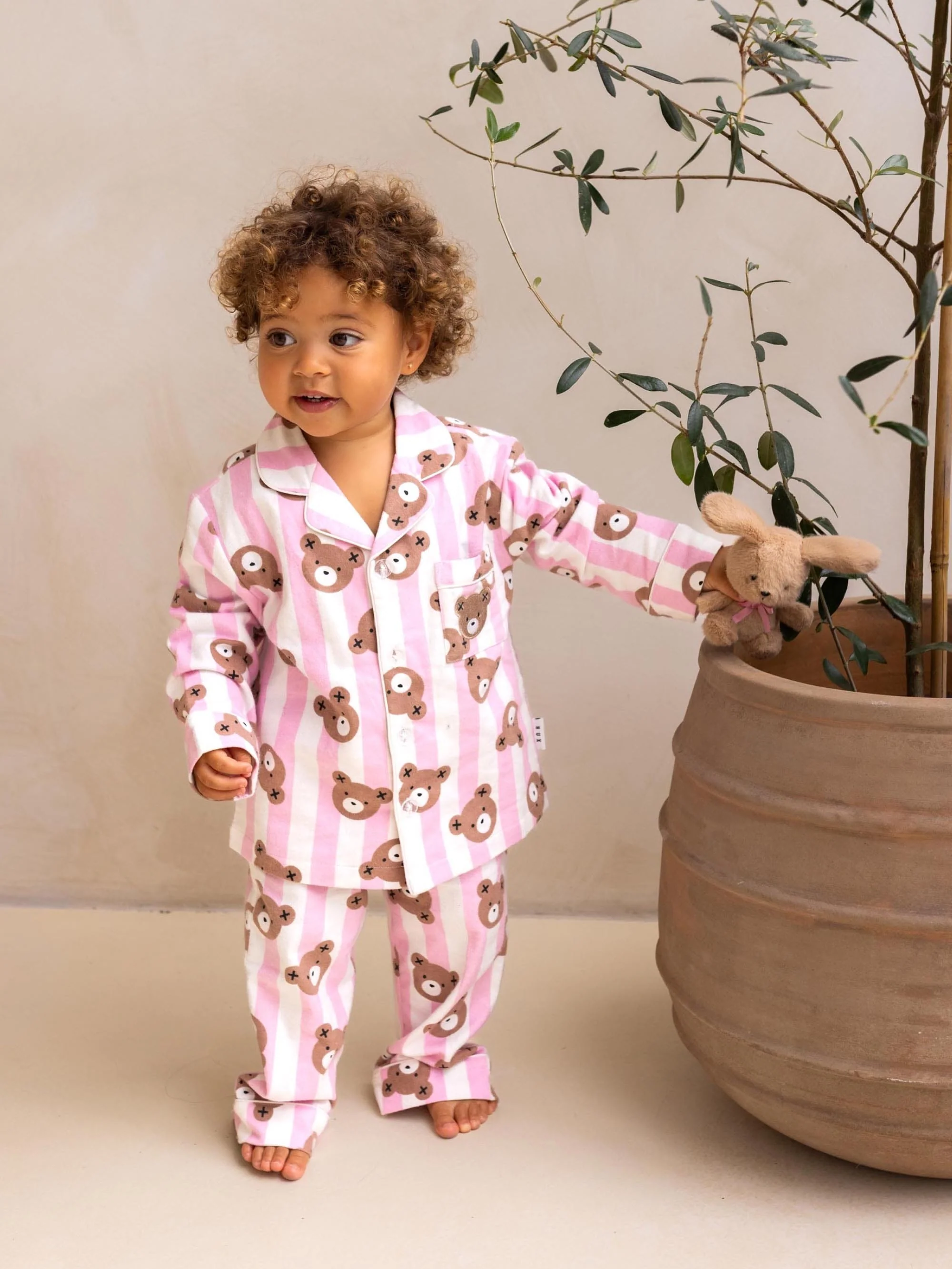 Huxette Stripe Flannel Pyjama - Image 6
