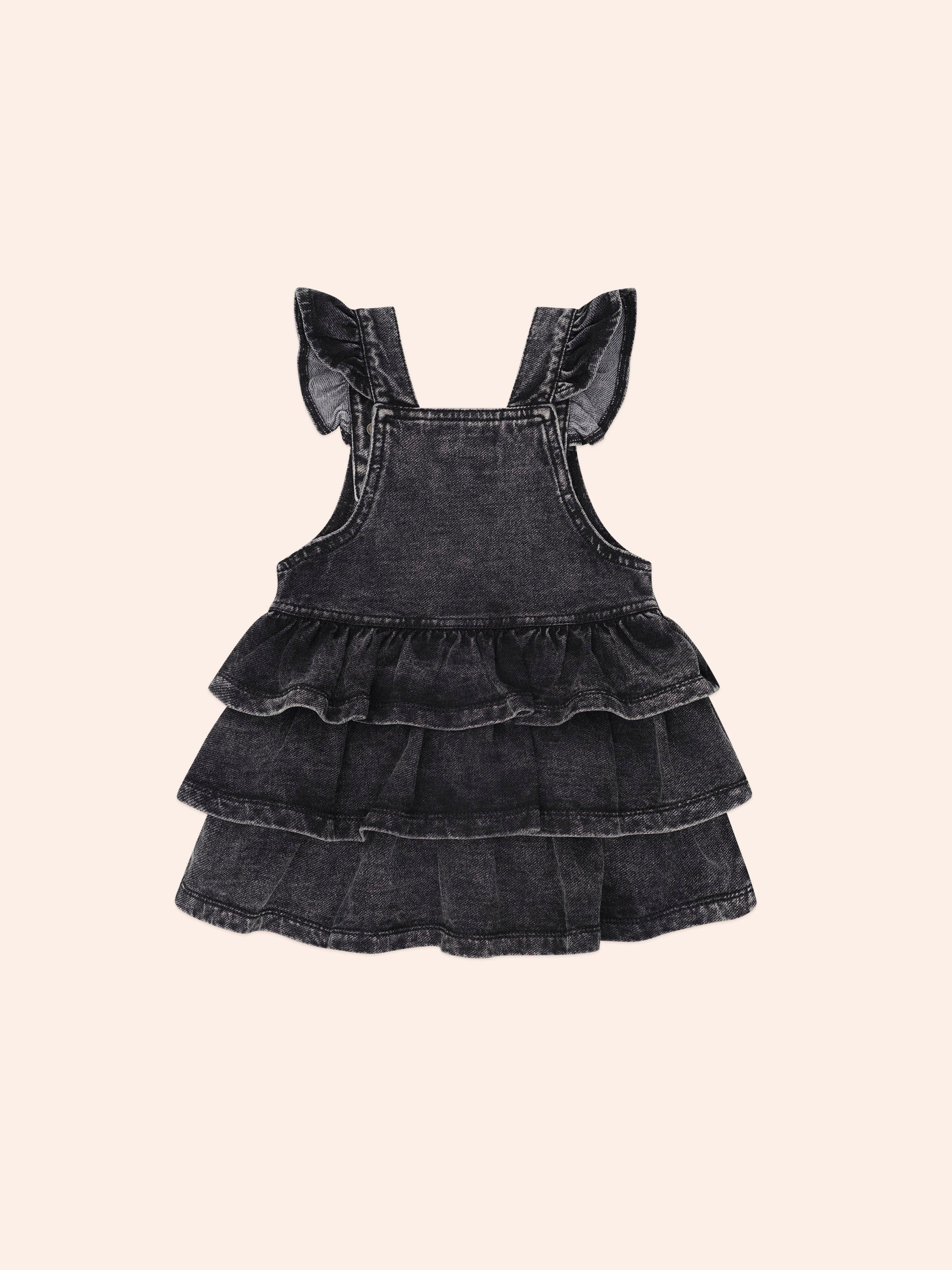 Knit Denim Frill Pinafore - Image 4