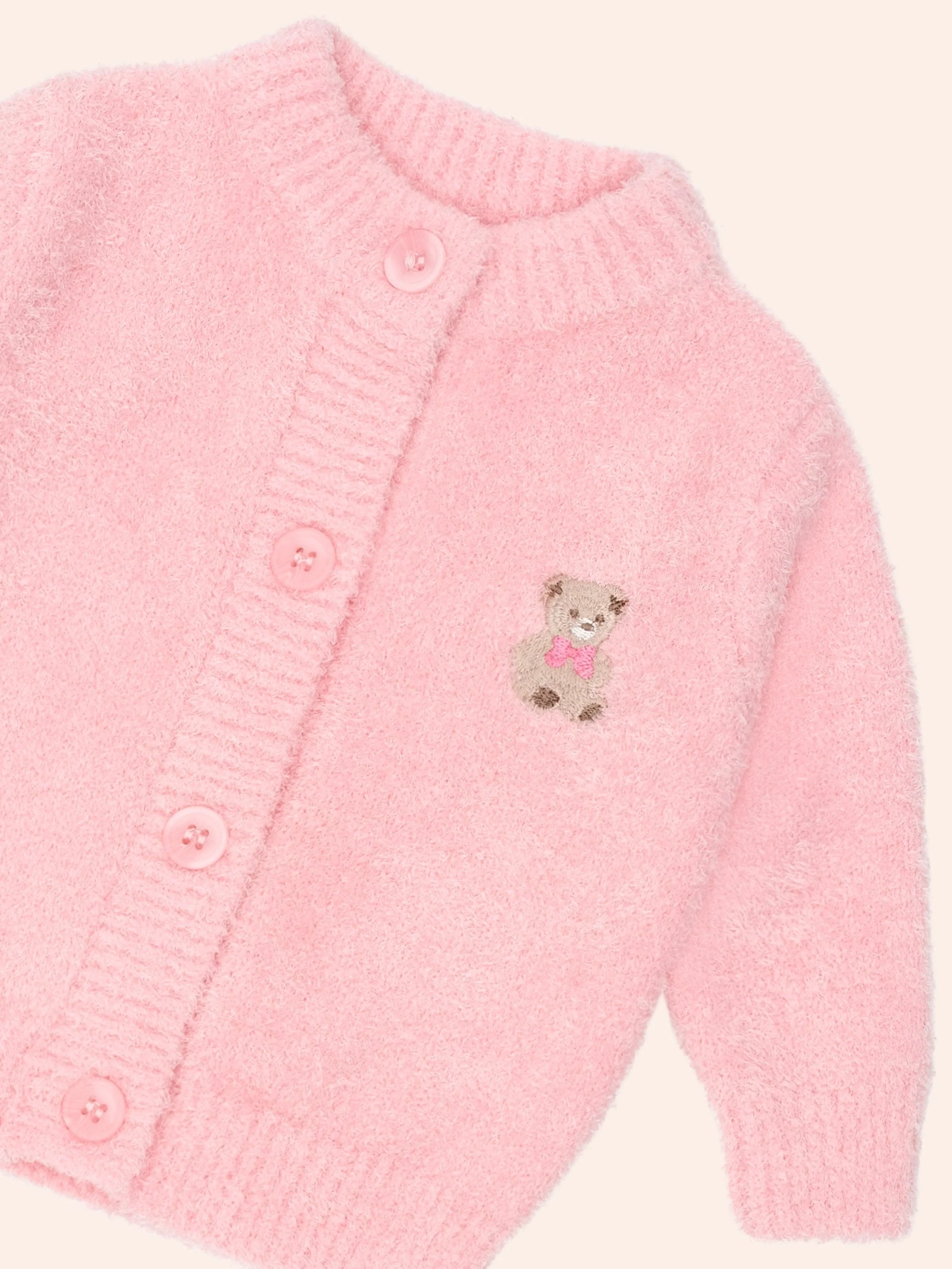 My First Hux Apricot 4Pc Boucle Newborn Set - Image 3