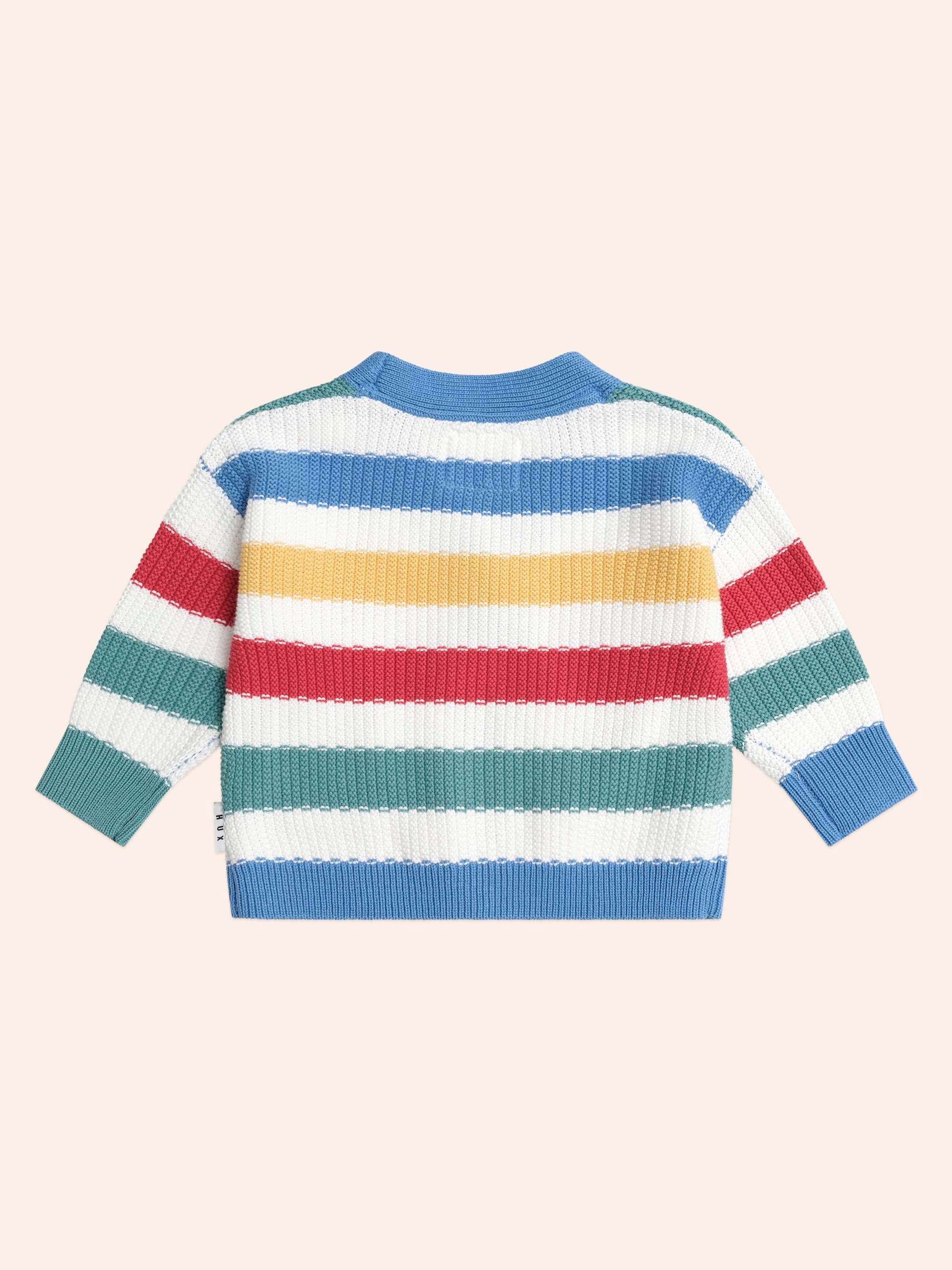 Peekaboo Hux Stripe Knit Cardi - Image 3