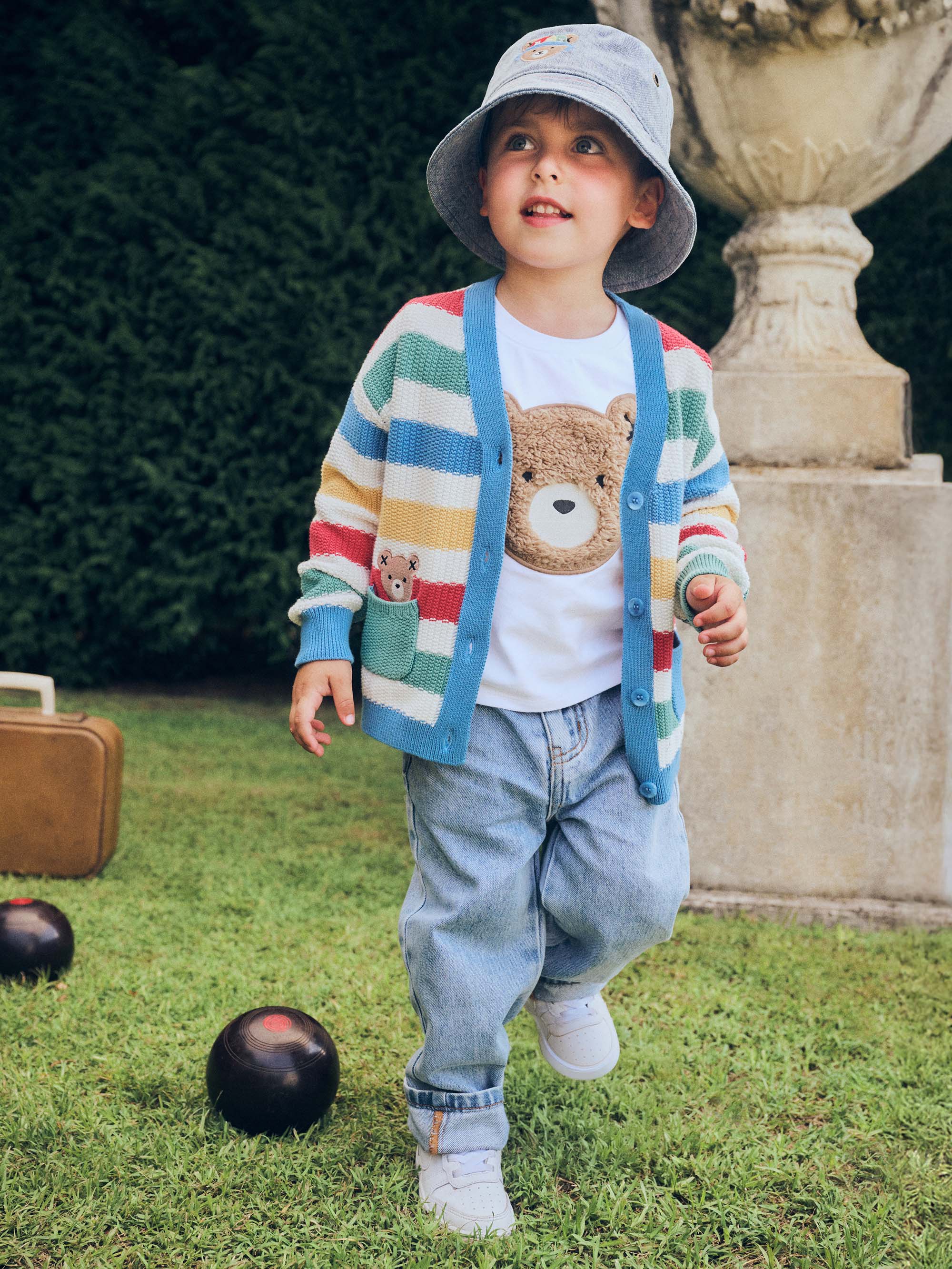 Peekaboo Hux Stripe Knit Cardi - Image 6