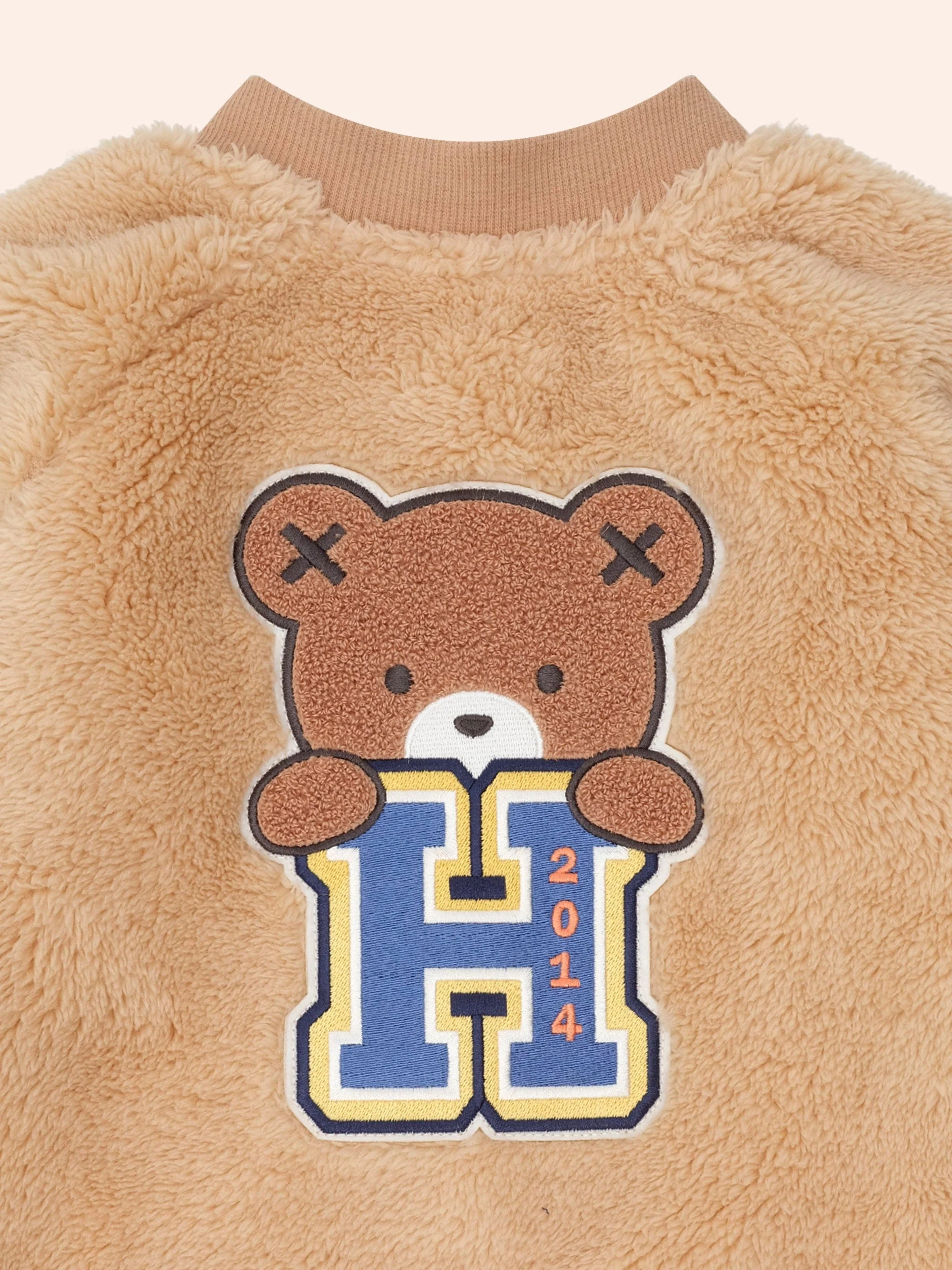 Varsity Hux Fur Jacket - Image 3