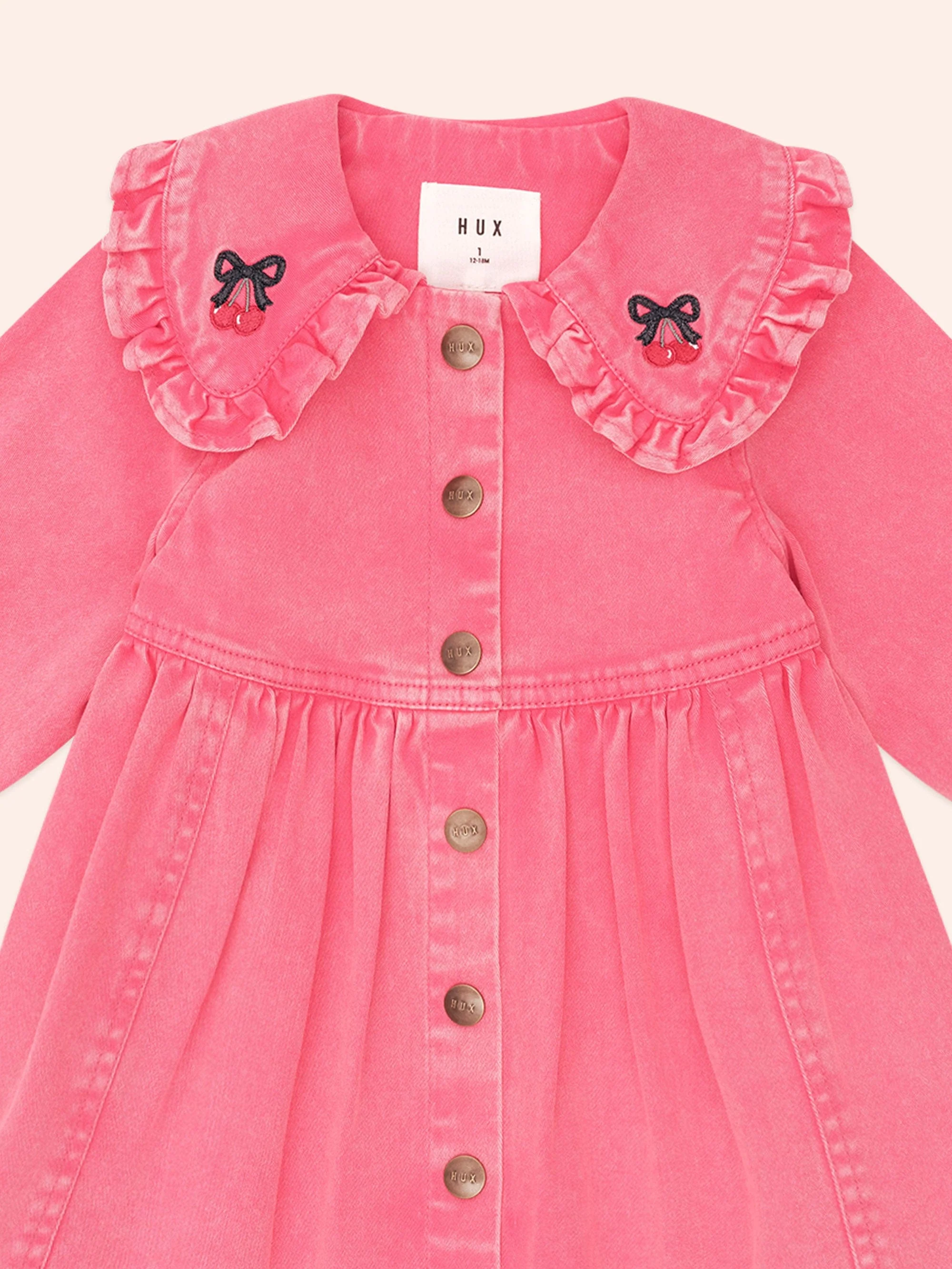 Vintage Cherry Collar Dress - Image 3