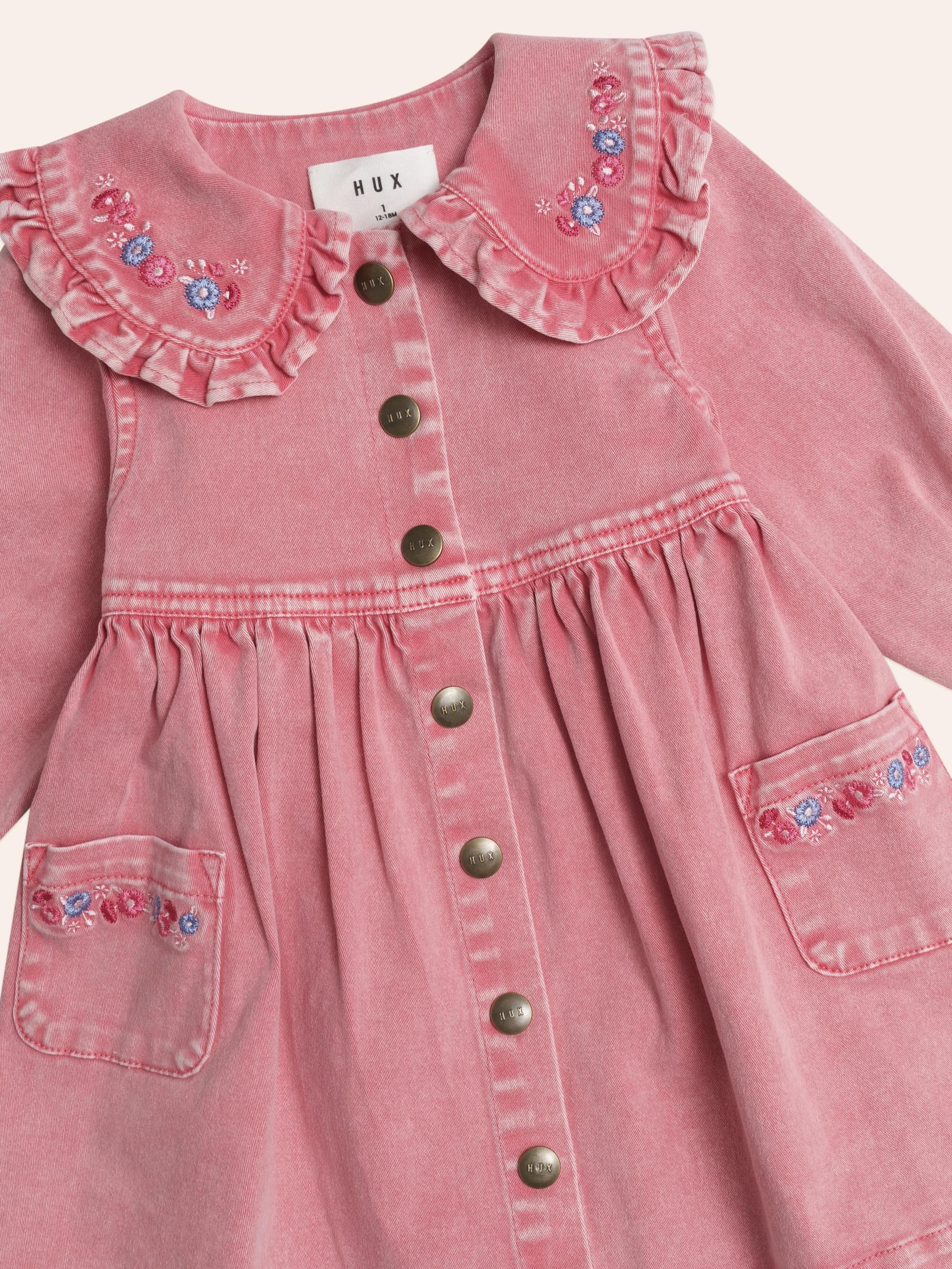 Vintage Floral Collar Dress - Image 4